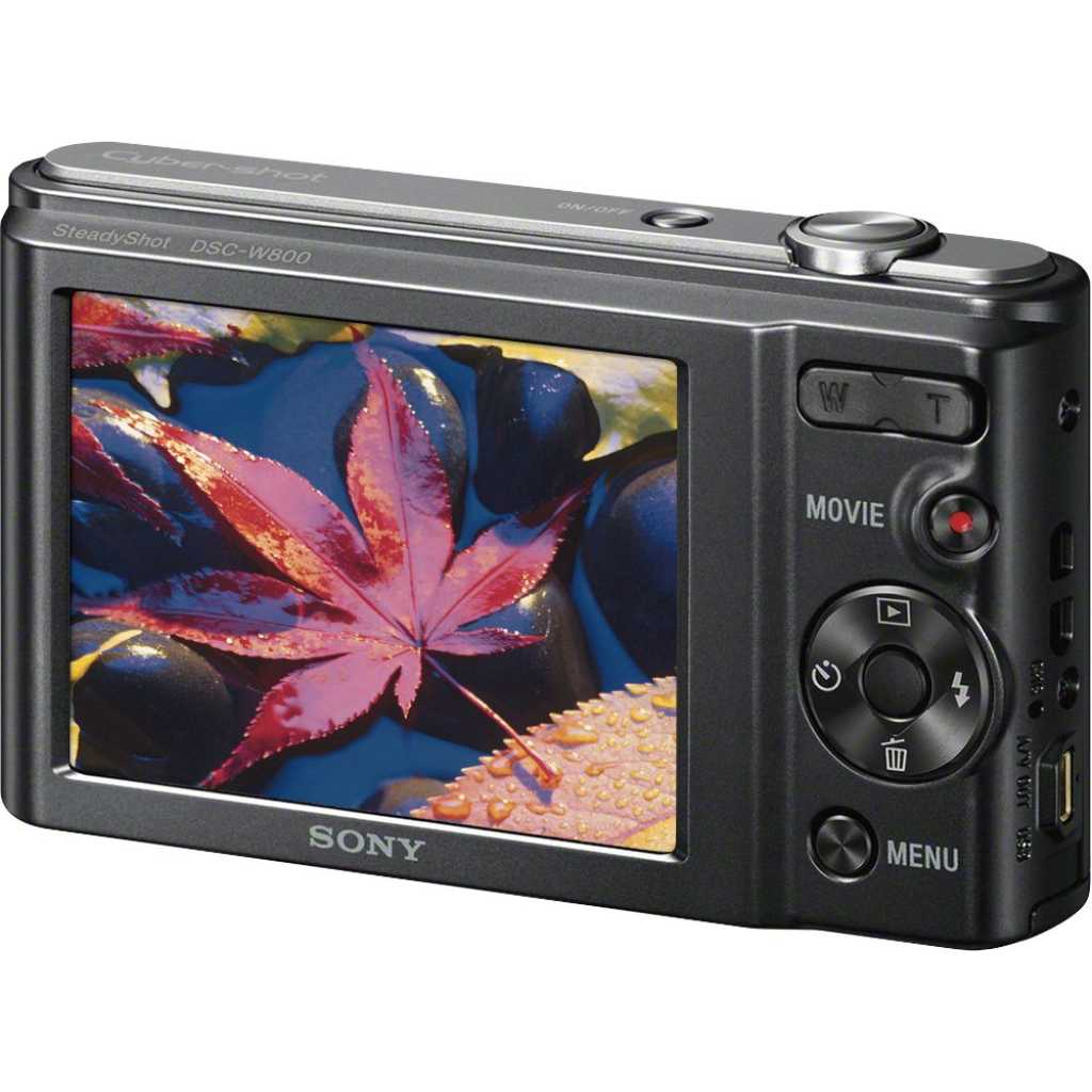 Sony - DSC-W800 20.1-Megapixel Digital Camera - Black