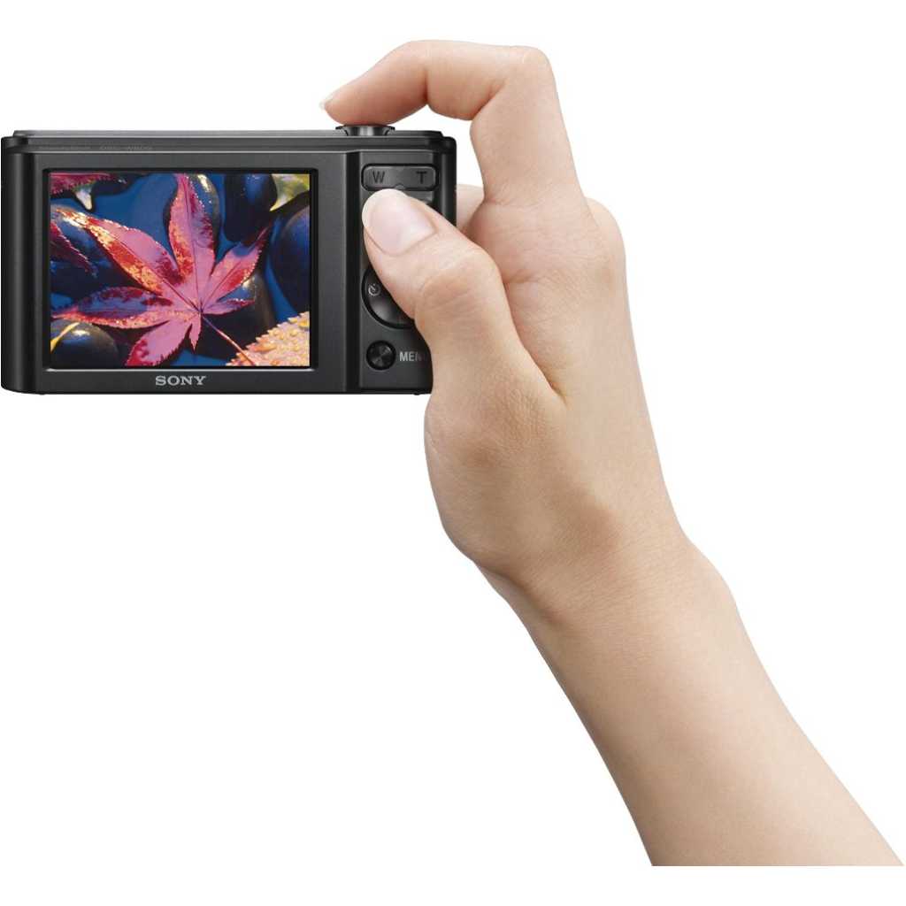 Sony - DSC-W800 20.1-Megapixel Digital Camera - Black