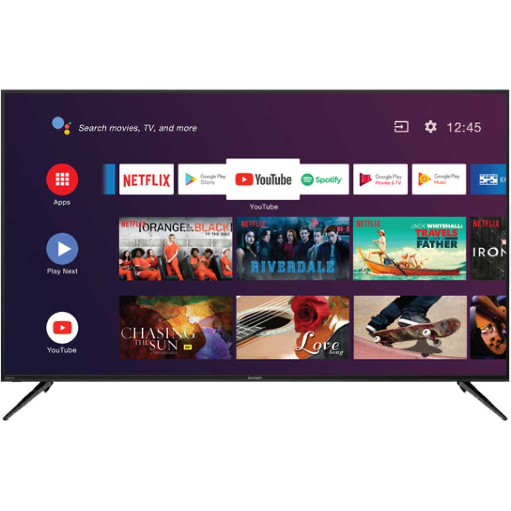 Sharp 70" 4T-C70CK1X LED Smart Android TV 4K Ultra HD TV - Black