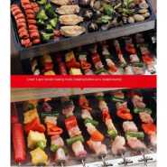 Automatic Rotate Barbecue Machine Non-stick Electric Grill Rotator- Multi-colour