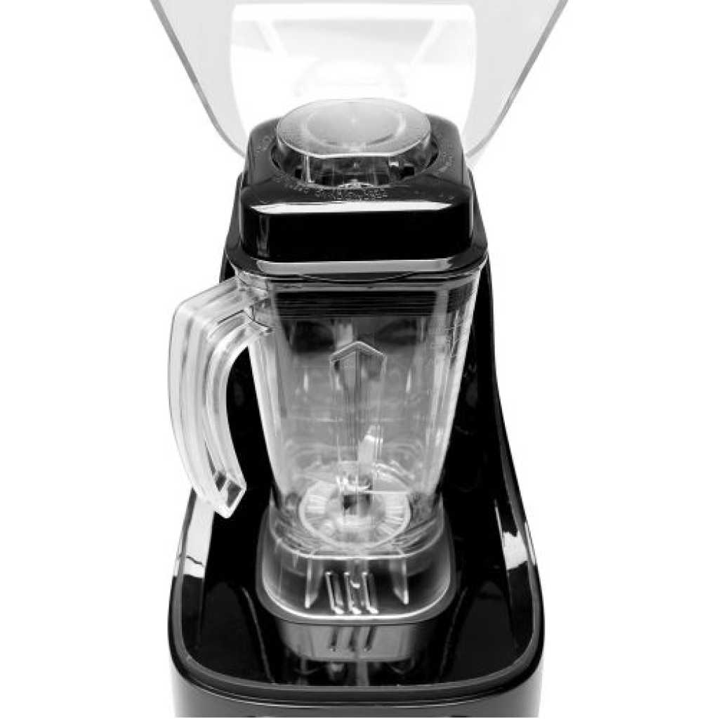 Commercial Ice Crusher Sound Proof Smoothie Blender Juicer With Timer Belt- Black.