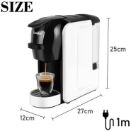 Sonifer 19 Bar Pressure Automatic Electric Multi 3 in 1 Capsule Espresso Coffee Machine- Multi-colour.