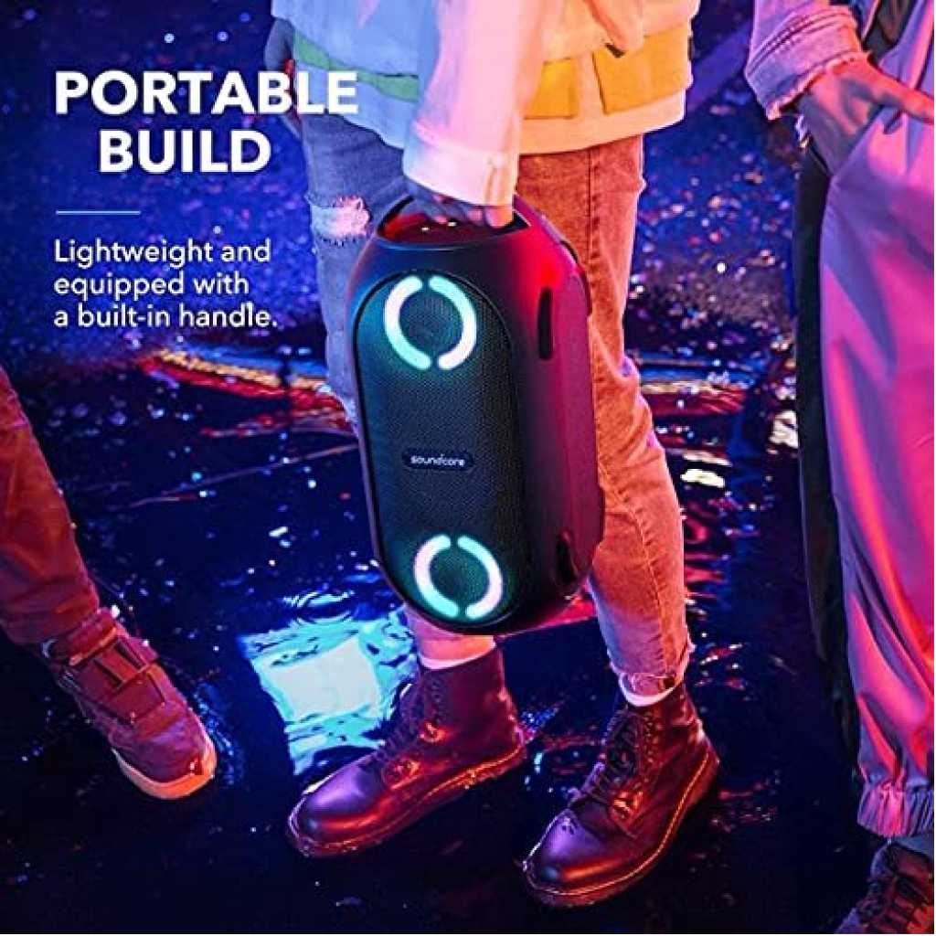 Soundcore Rave PartyCast Wireless Party Speaker | Black | 80W | IPX7 Waterproof | 18-Hr Playtime