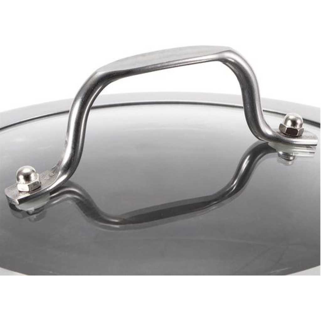30Cm - 3 Layer Stainless Steel Food Saucepan And Steamer Soup Pot -Silver.