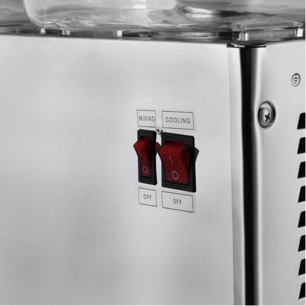 Commercial Cold Beverage Dispenser - 9.5 Gallon Juice Dispenser Machine for Cold Drink,2 Tap Tank- Multi-colours.