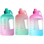 3.78L Time Marked Fitness Jug Outdoor Frosted Water Bottle, Multi-Colour. Water Bottles TilyExpress
