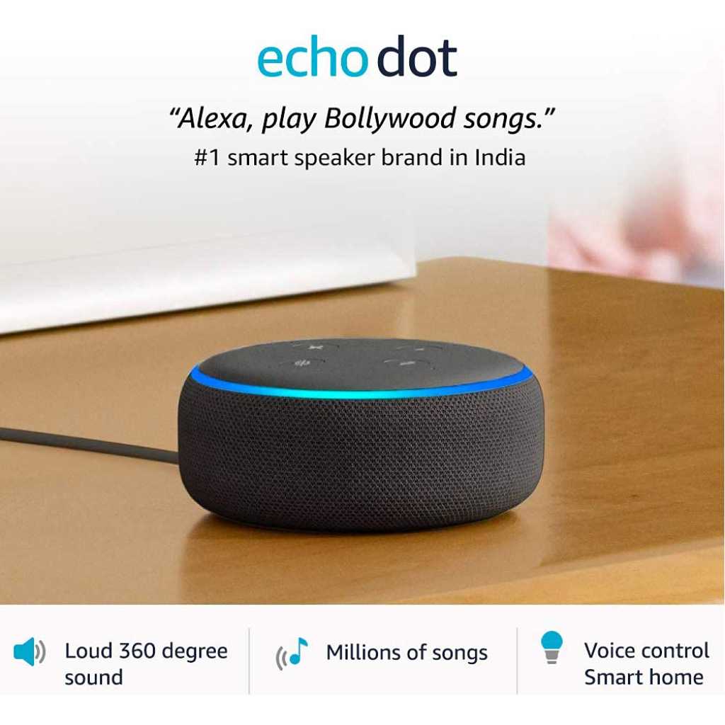 Amazon Echo Dot (3rd Gen) – New And Improved Smart Speaker With Alexa (Black)