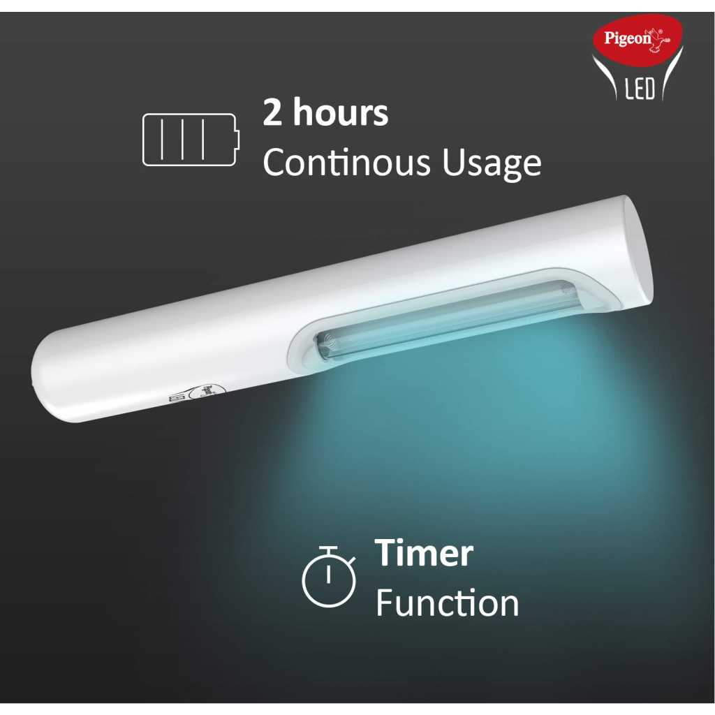 Pigeon LED ABS Plastic Sanitizing Lamp (White)