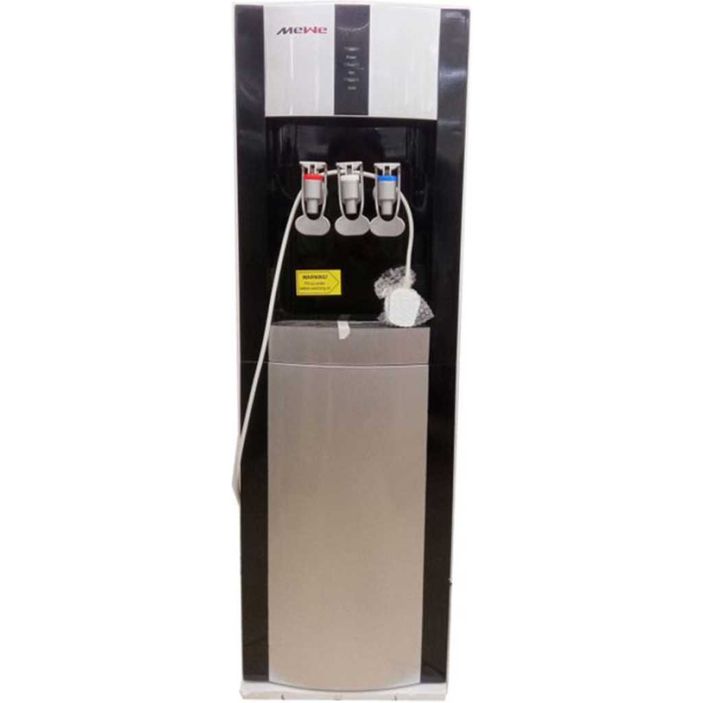 MeWe MWD-16E 3 Tap Hot & Normal & Cold Water Dispenser (340*330*980mm) - Black, Silver