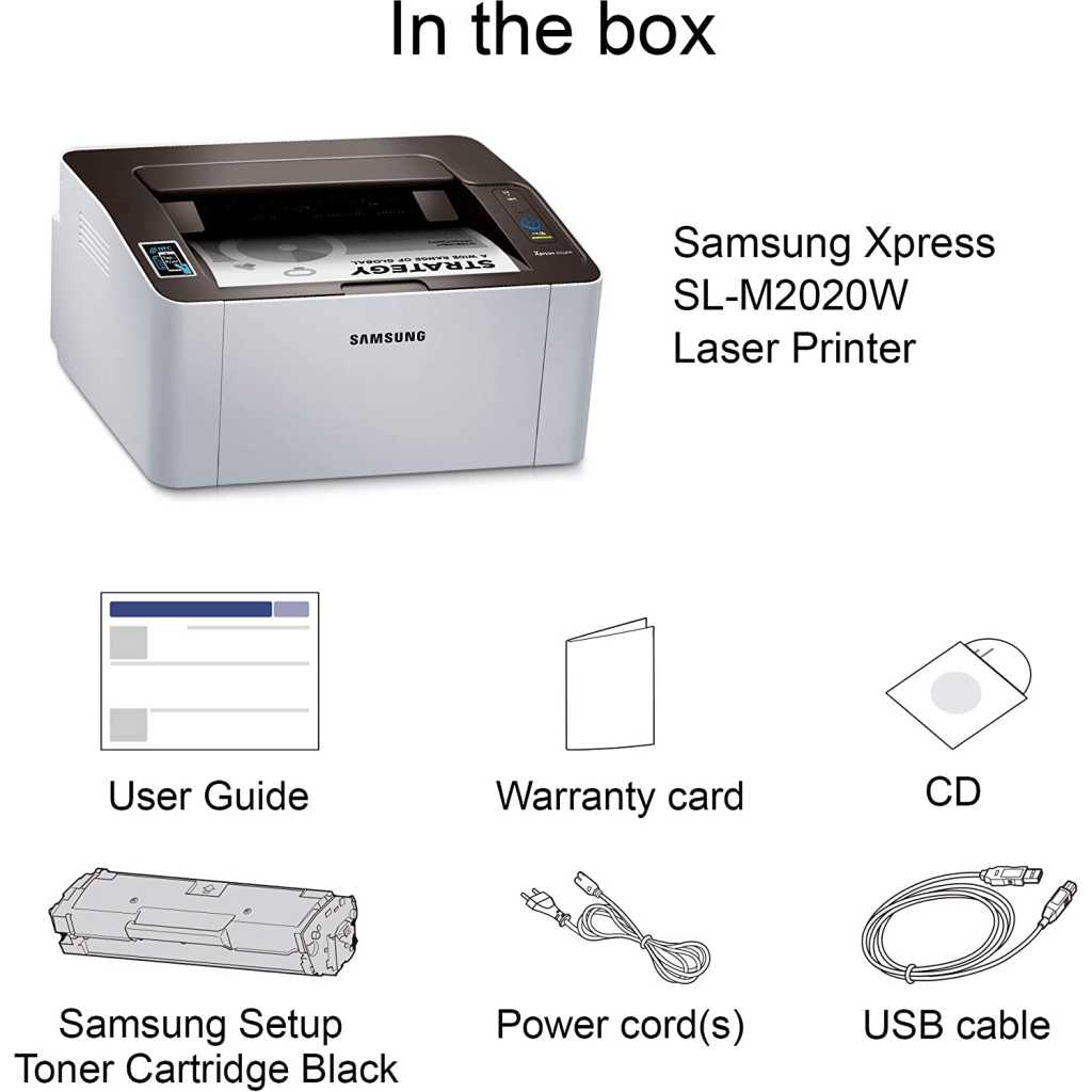 Samsung Xpress M2020W Wireless Monochrome Printer