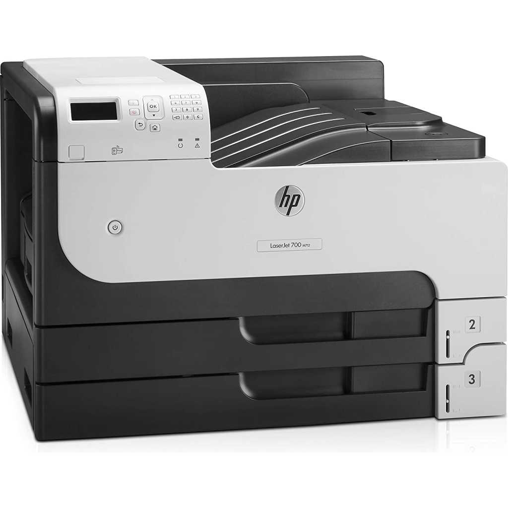 HP Enterprise 700 M712DN A3 LaserJet Printer - BLACK/WHITE