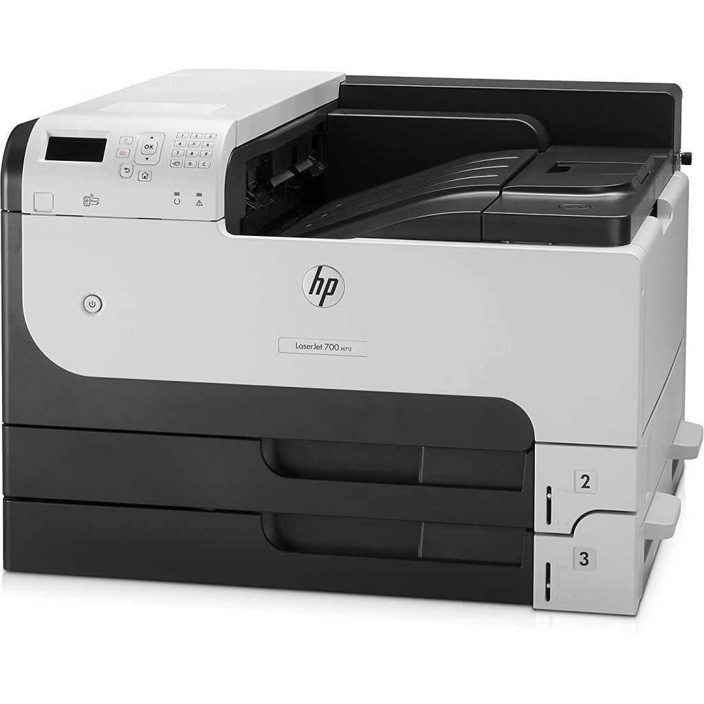 HP Enterprise 700 M712DN A3 LaserJet Printer - BLACK/WHITE