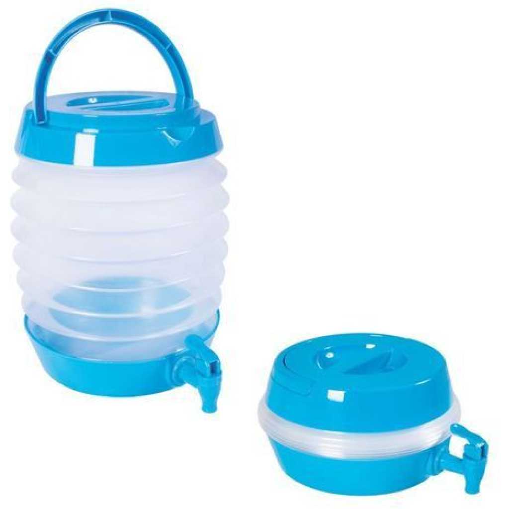 9L Collapsible Juice Beverage Dispenser Tub Water Container With Tap- Multi-colours