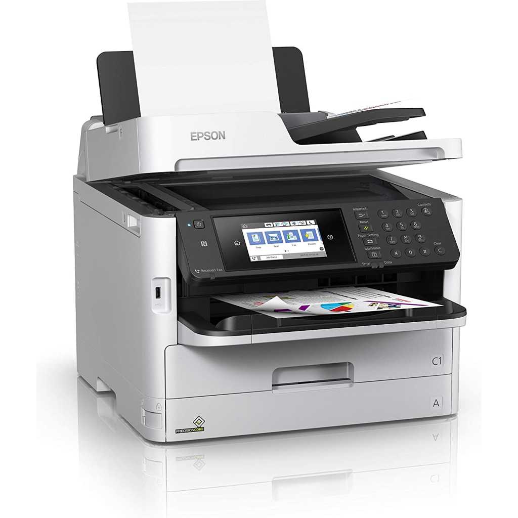 Epson Workforce Pro WF-C5790DWF 4800 x 1200DPI Inkjet A4 34 Pages per Minute WLAN Multifunctional Devices (Inkjet, Colour Printing, 4800 x 1200 DPI, A4, Wifi Direct Printing, Black, Grey)