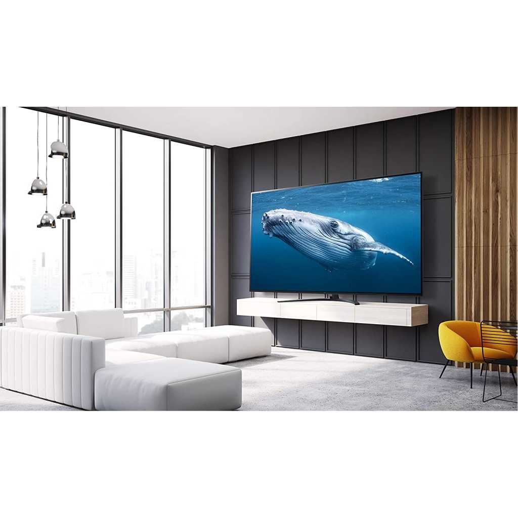 LG 50 Inch UHD 4K TV 50UP7750PVB, Cinema Screen Design 4K Active HDR WebOS Smart AI ThinQ - Black