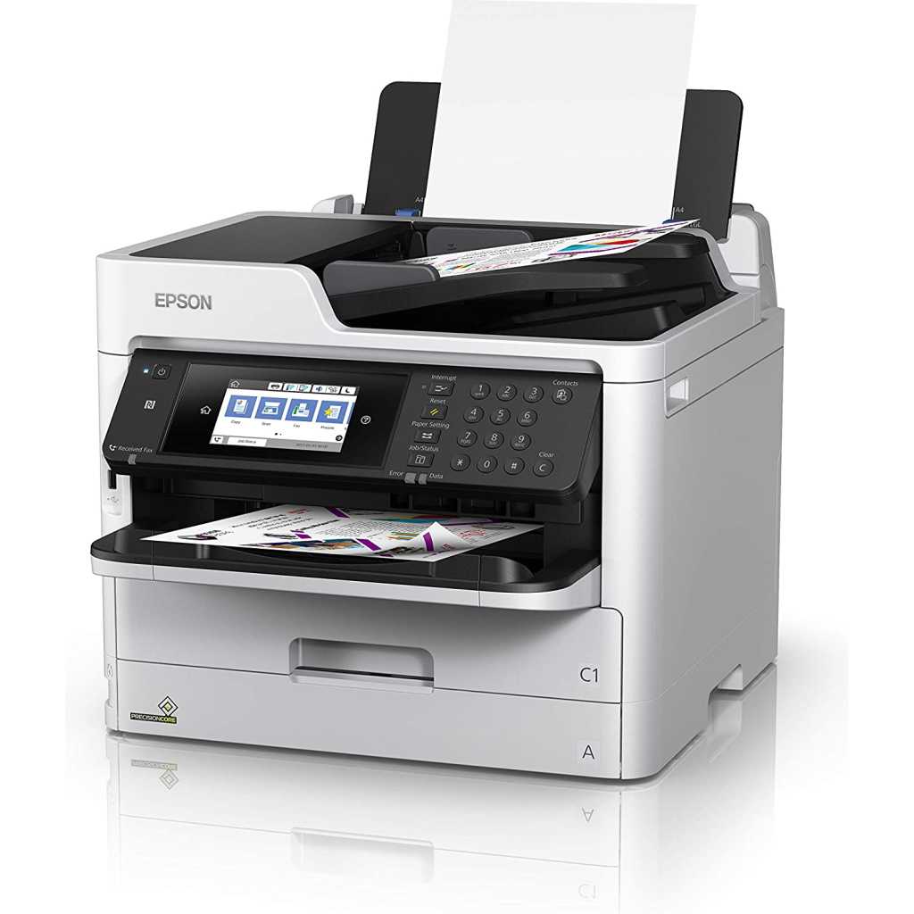 Epson Workforce Pro WF-C5790DWF 4800 x 1200DPI Inkjet A4 34 Pages per Minute WLAN Multifunctional Devices (Inkjet, Colour Printing, 4800 x 1200 DPI, A4, Wifi Direct Printing, Black, Grey)