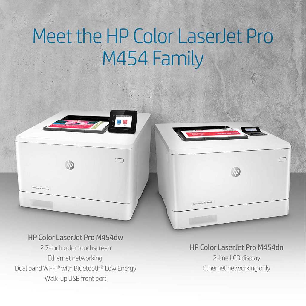 HP Color Laserjet Pro M454dw Wireless Printer (W1Y45A)