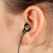 JBL C200SI, Premium in Ear Wired Earphones with Mic, JBL Signature Sound, One Button Multi-Function Remote, Angled Earbuds for Comfort fit (Gun Meta Headsets TilyExpress