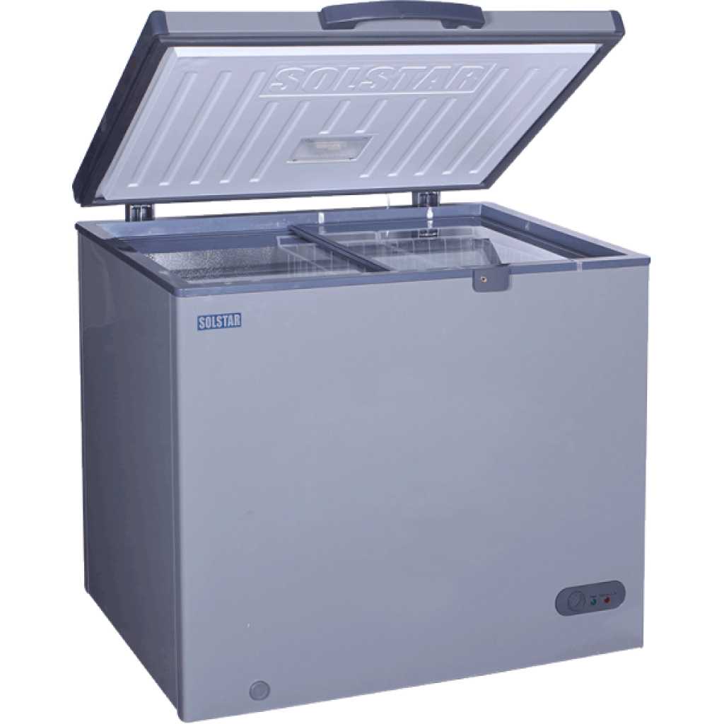 Solstar 400L CF400-SGLBSS Chest Freezer - Silver