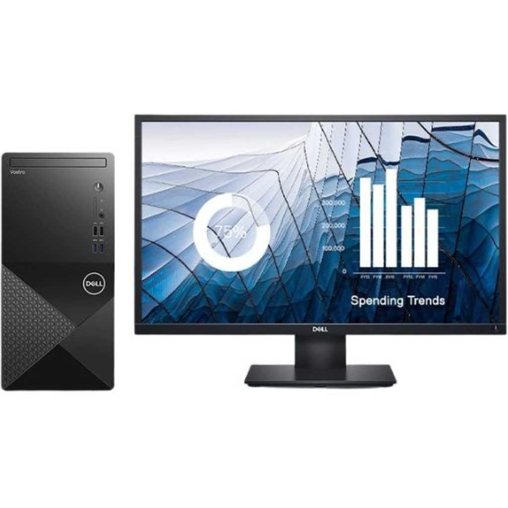 Dell Vostro 3888 Mini Tower Desktop Intel Core i3 RAM 8GB Storage 256GB SSD + 1TB HDD + 18.5″ Monitor