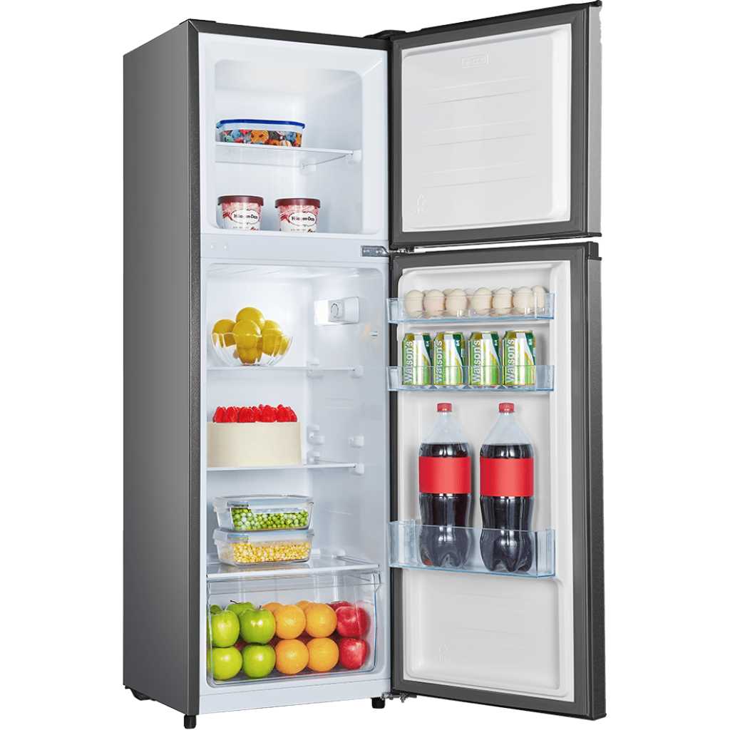 Hisense 225L Fridge, H225TTS | (Combi) Double Door Refrigerator - Platinum Silver