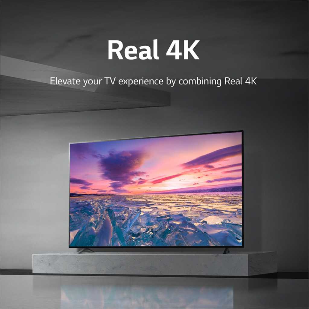 LG 65 Inch UHD 4K TV 65UQ80006LD, Cinema Screen Design 4K Active HDR WebOS Smart AI ThinQ - Black