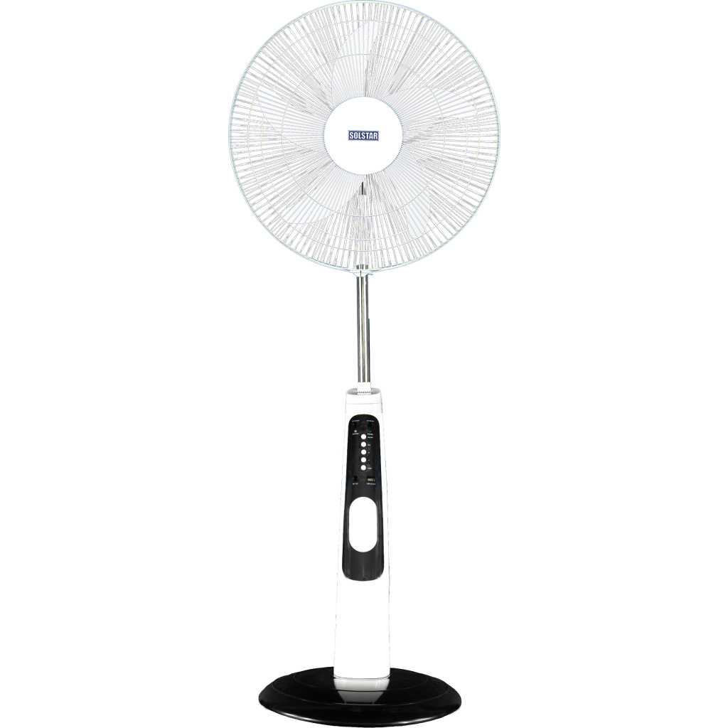 Solstar 18'' RFS3008UWHSS Stand Fan Rechargeable - White