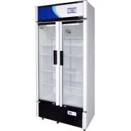 Solstar VC 6500-WHV SS 650L Vertical Cooler Double Door Chiller Refrigerator - White