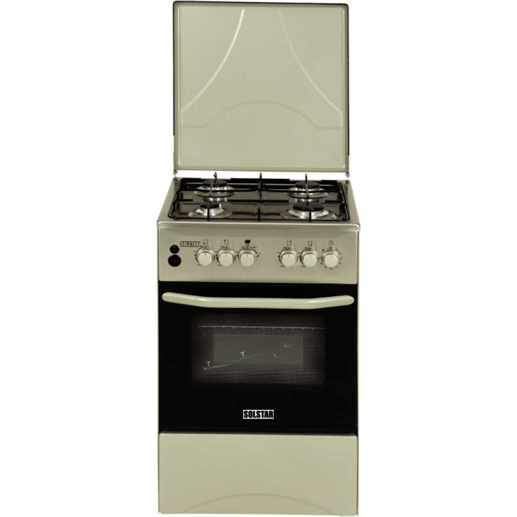 Solstar SO540DGRAINBSS Gas Standing Cooker 50x50 - Silver