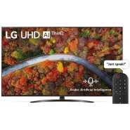 LG 55 Inch UHD 4K TV 55UP8150PVB, Cinema Screen Design 4K Active HDR WebOS Smart AI ThinQ - Black