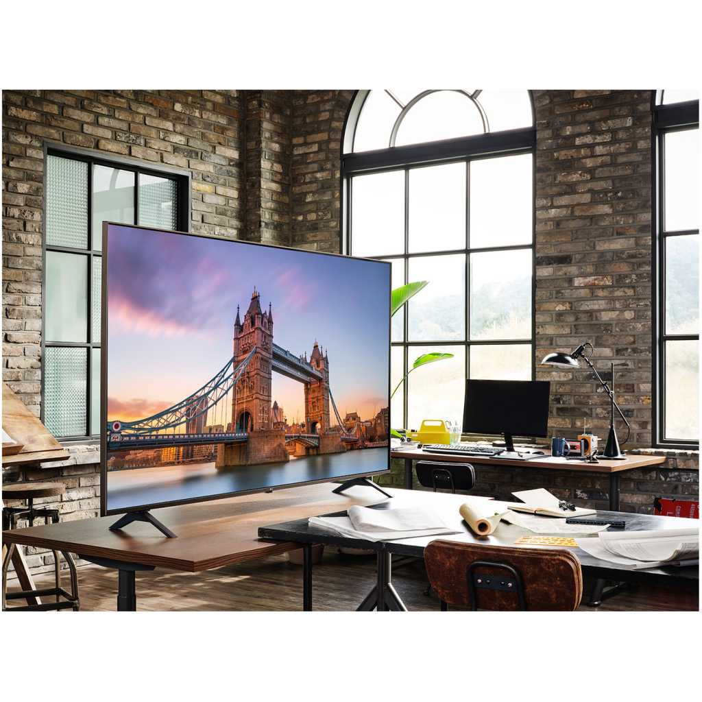 LG 55 Inch UHD 4K TV 55UP8150PVB, Cinema Screen Design 4K Active HDR WebOS Smart AI ThinQ - Black