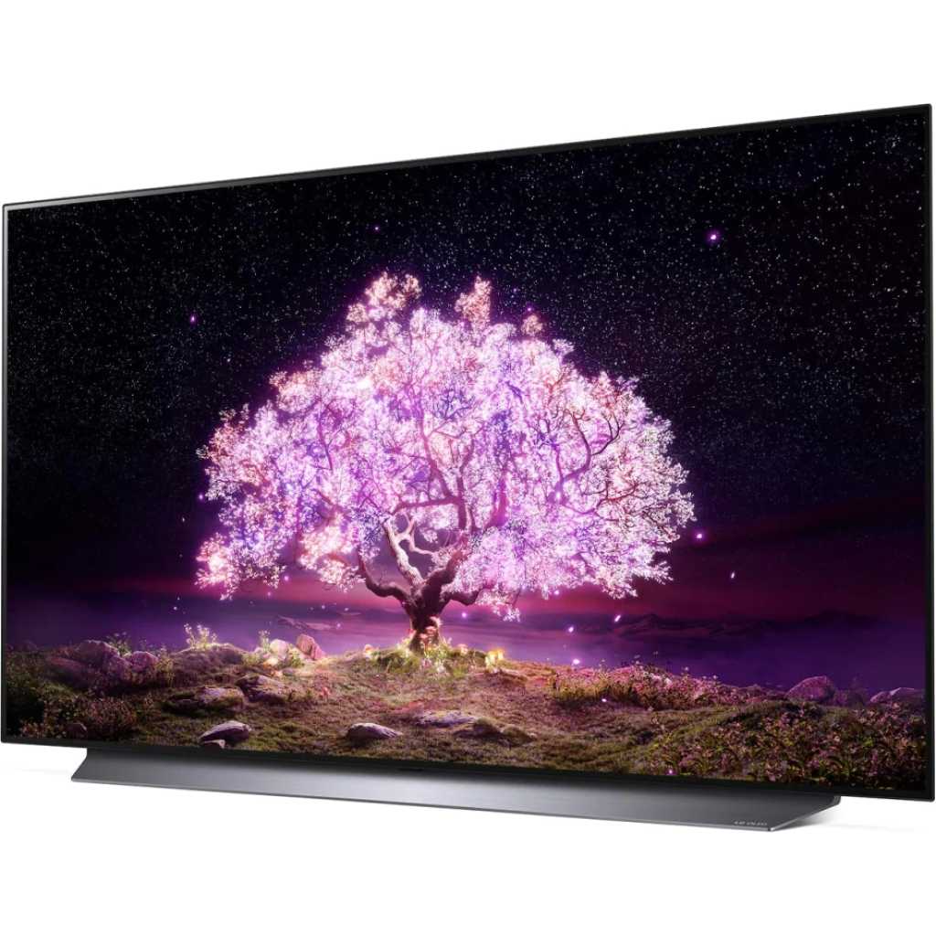 LG 55 Inch OLED 4K TV C1 series, Self lighting OLED, a9 Gen4 AI Processor 4K, Perfect Black, & Perfect Color