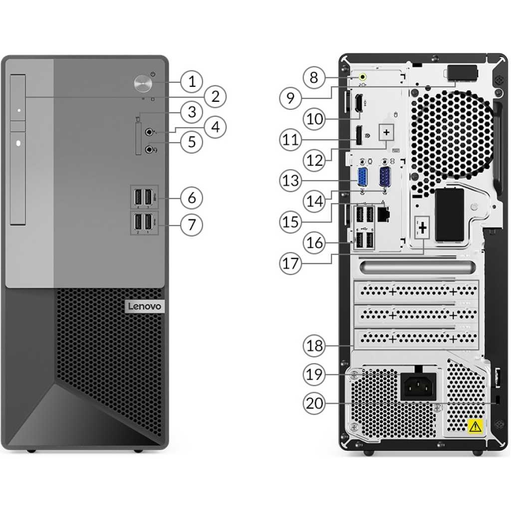 Lenovo V50T Desktop Intel Core i5 4GB RAM 1TB HDD