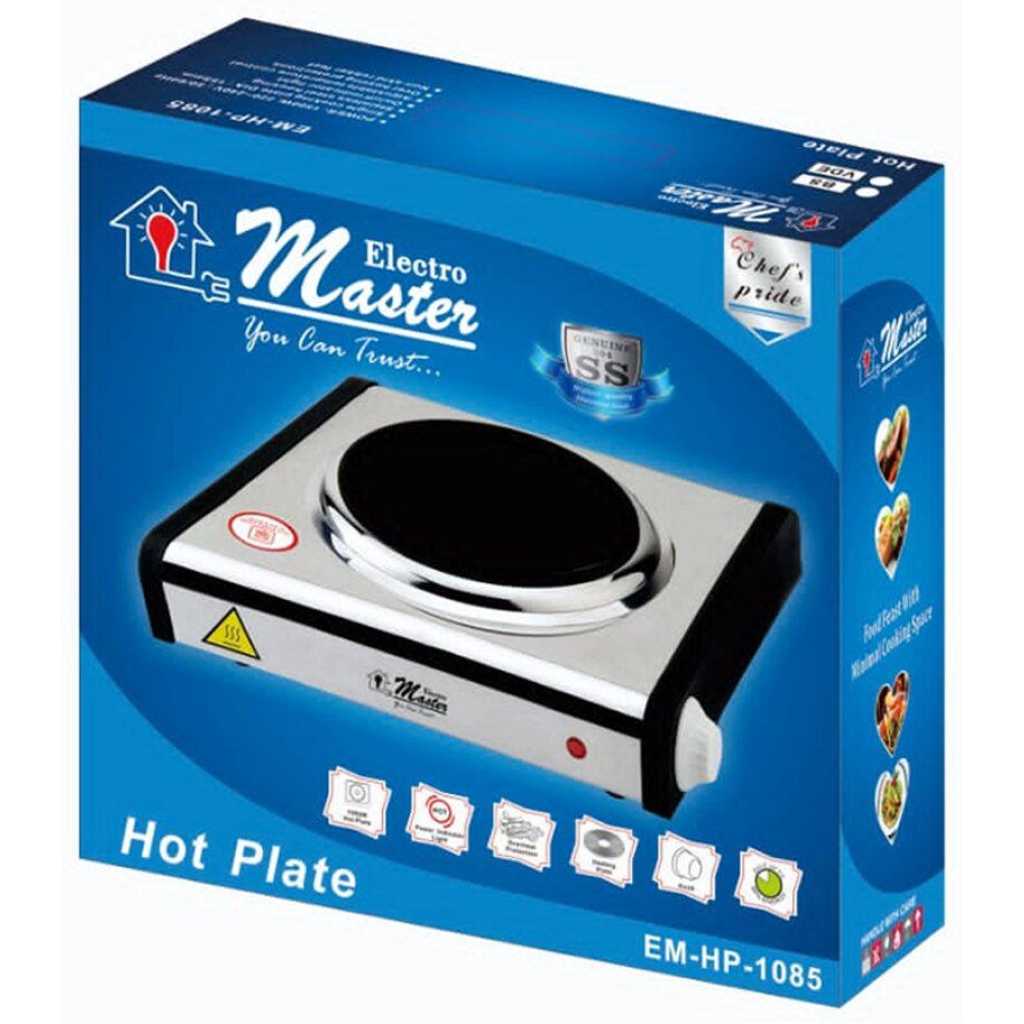 Electro Master Electric Cooker 1 Burner EM-HP-1085 1500W Hot Plate