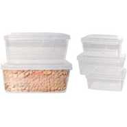 5 Pc Airtight Food Storage Containers Tins With Lids,Multi-Colours