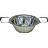 24 cm Stainless Steel Rice, Vegetable Washing Strainer Colander - Silver