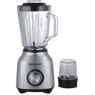 Global Star Juice Blender 1.5Litres 2 in 1 stainless steel and Glass cup GS-Y88 Silver