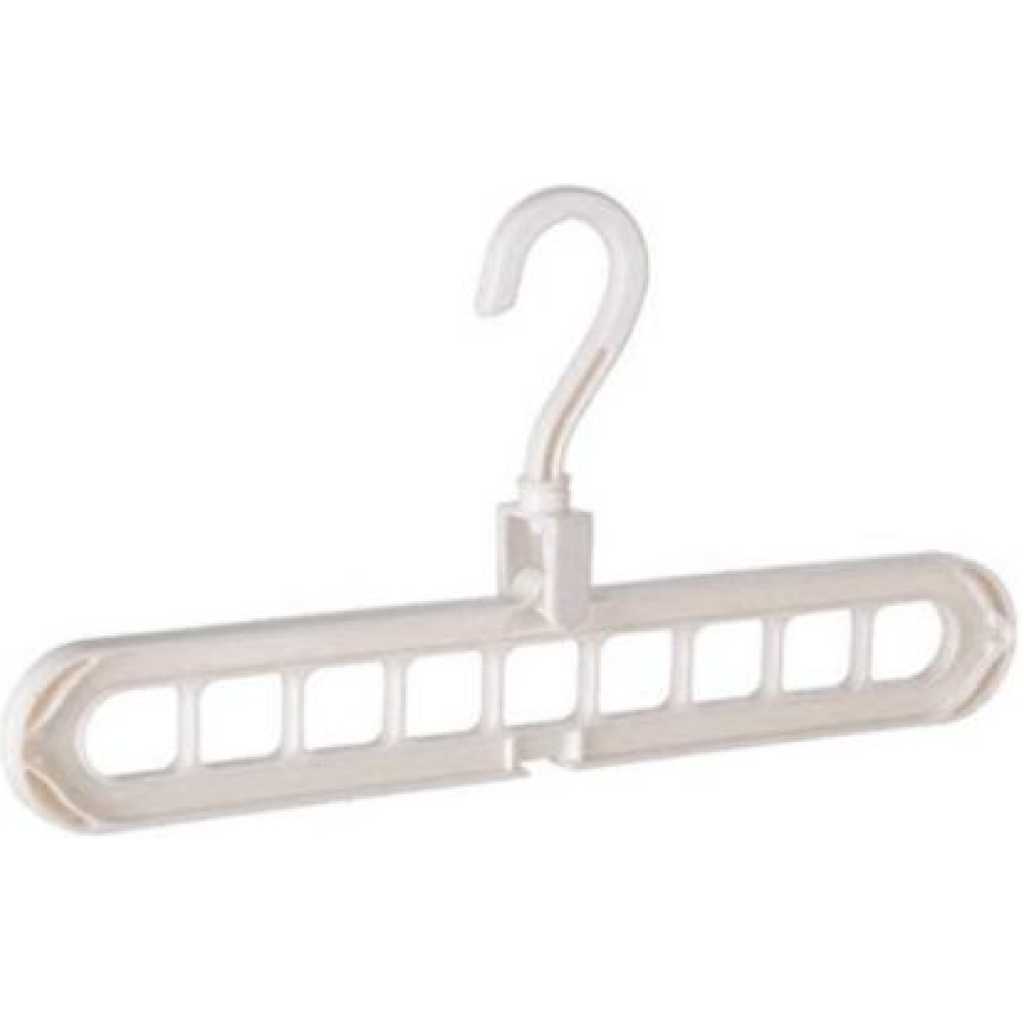 9 Hole Clothes Hanger Closet Organizer - Cream