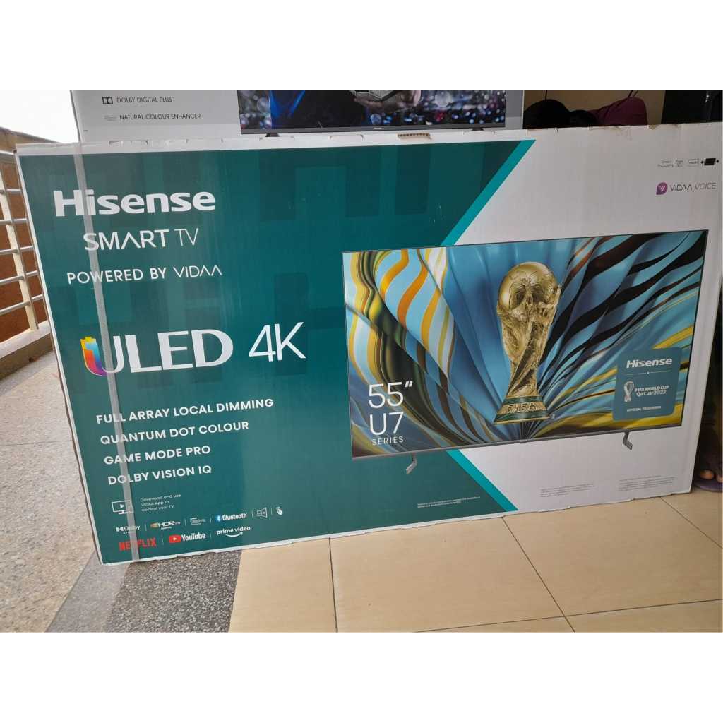 Hisense 55-Inch ULED Quantum Dot 4K Smart VIDAA TV, Dolby Atmos, HDR, Bluetooth, HDMI, USB, Inbuilt Free To Air Decoder (55U7H) – Black Smart TVs TilyExpress 18