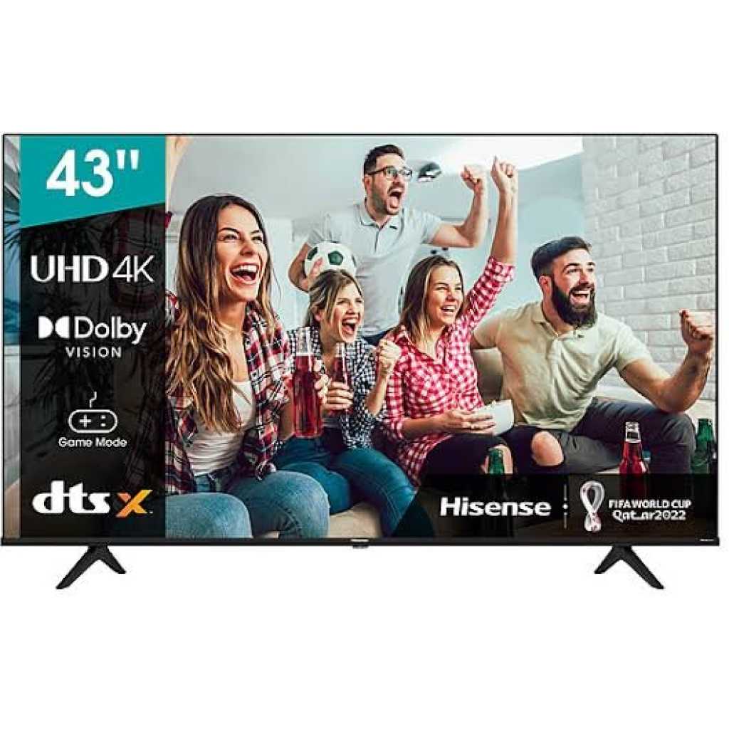 Hisense 43 Inch 4K UHD Smart LED TV With Inbuilt Free To Air Decoder – Black Black Friday TilyExpress