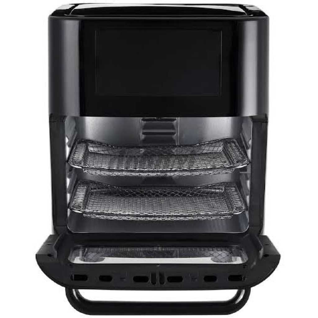 12L Digital Air Fryer Oven Toaster Rotisserie Dehydrator Grill, Black