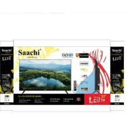 Saachi 32 inch Digital Frameless Pure View Tv With Inbuilt Decoder - Black