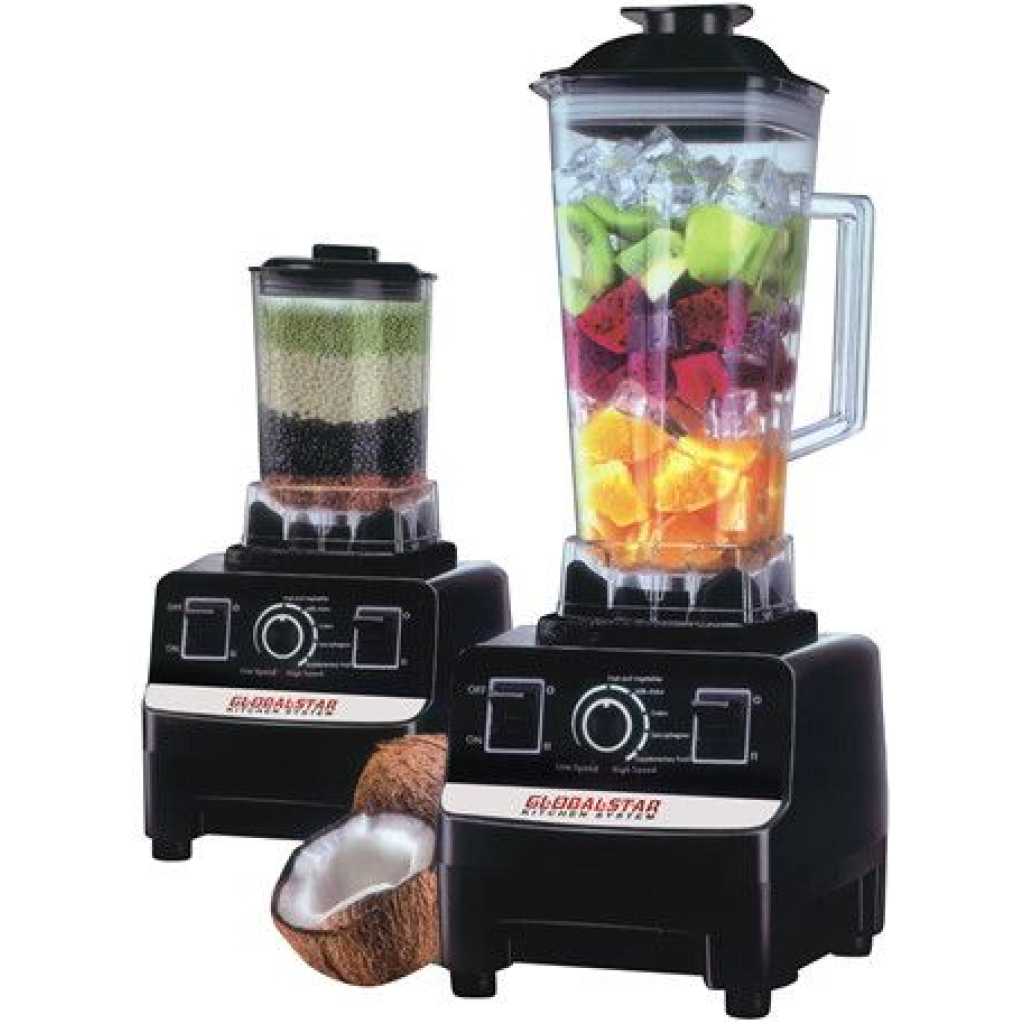 Global Star Juice Blender 2 Litres 2 in 1 GS-1589 - Red & Black