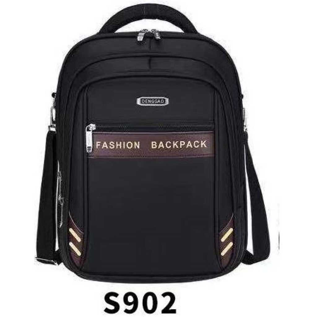 DENGGAO Anti-Theft Travel Laptop Student Bookbag Backpack Bag 14.5 Inch, Black.