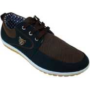 Men’s Lace Up Sneakers – Navy Blue,Brown,White Men's Fashion TilyExpress