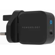 Powerology Ultra-Compact 20W PD GaN Charger - Black