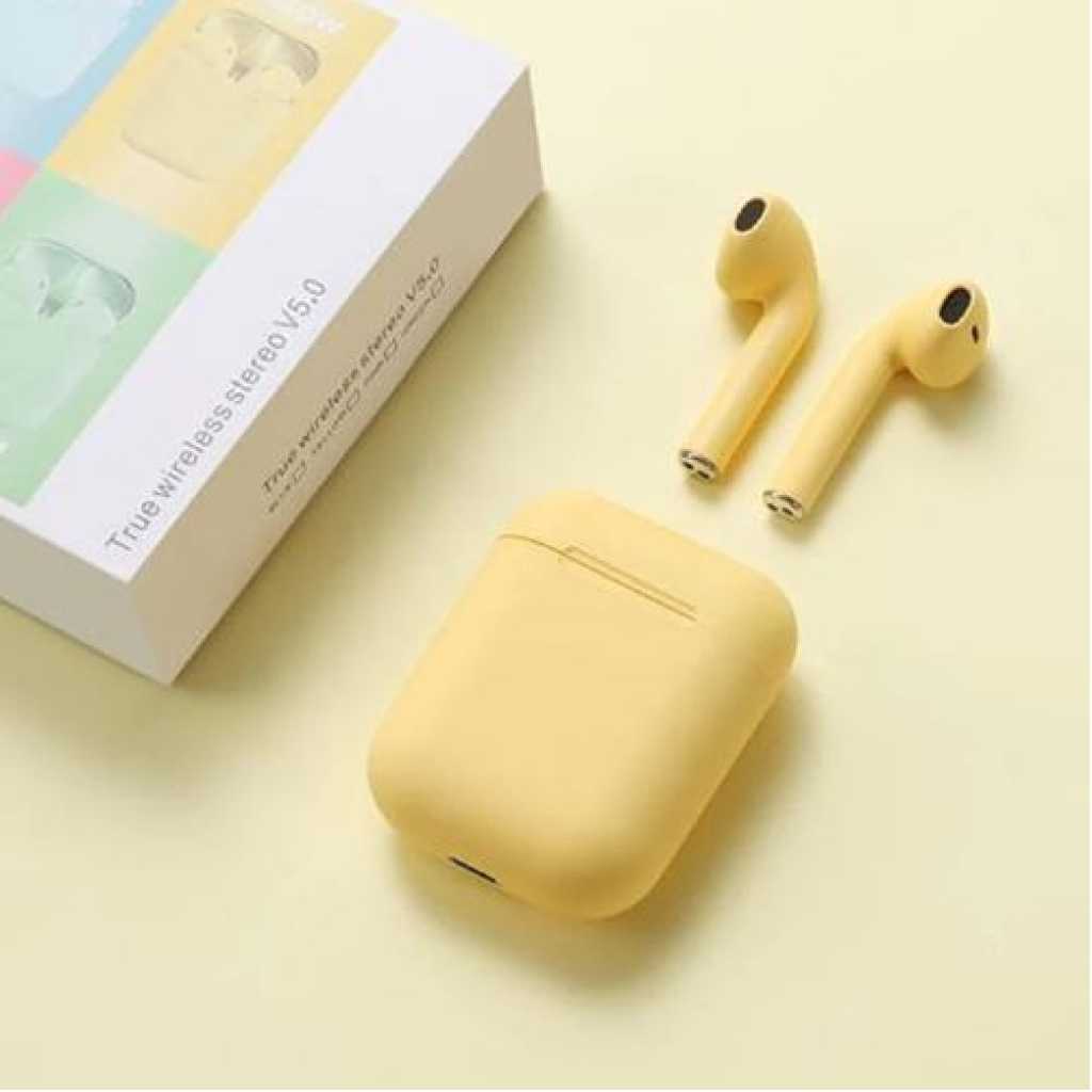 Inpods 12 Bluetooth 5.0 Wireless Earbuds - Yellow