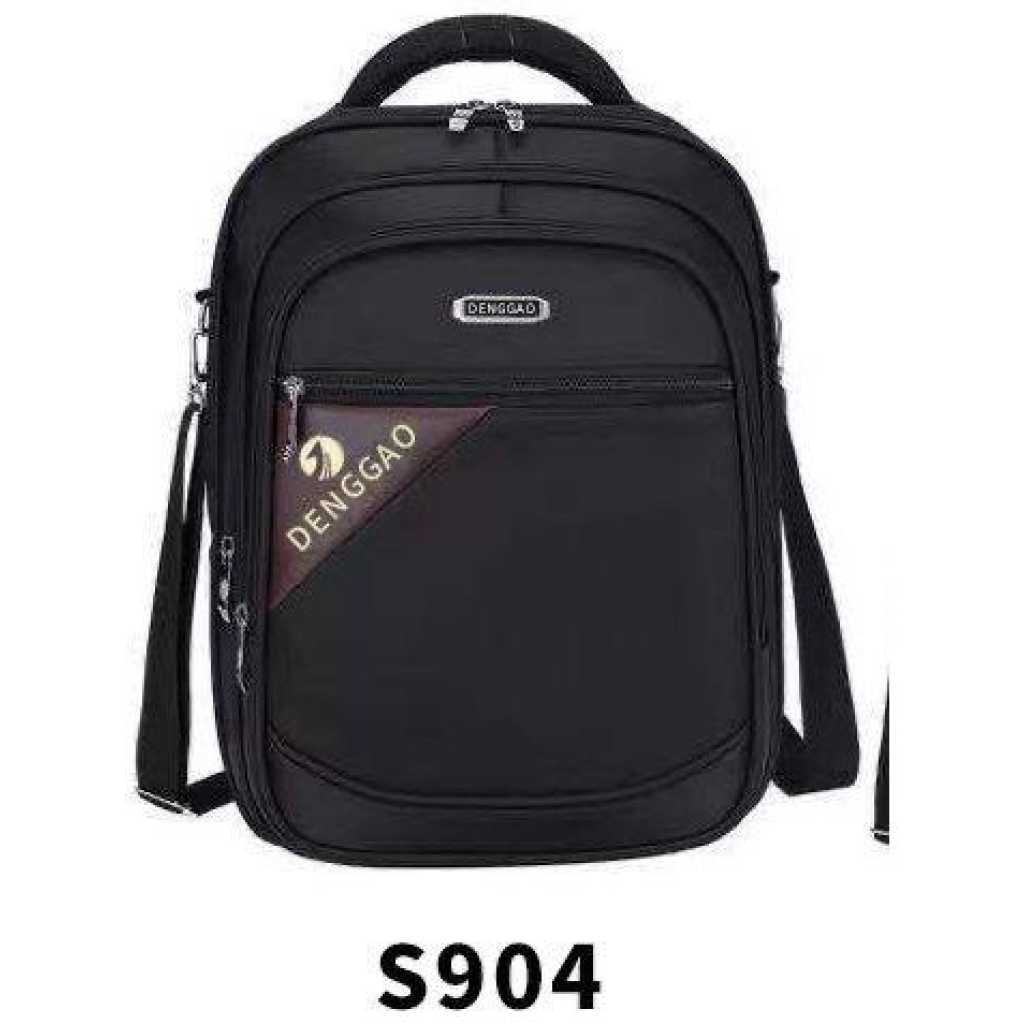 DENGGAO Anti-Theft Travel Laptop Student Bookbag Backpack Bag 14.5 Inch, Black.