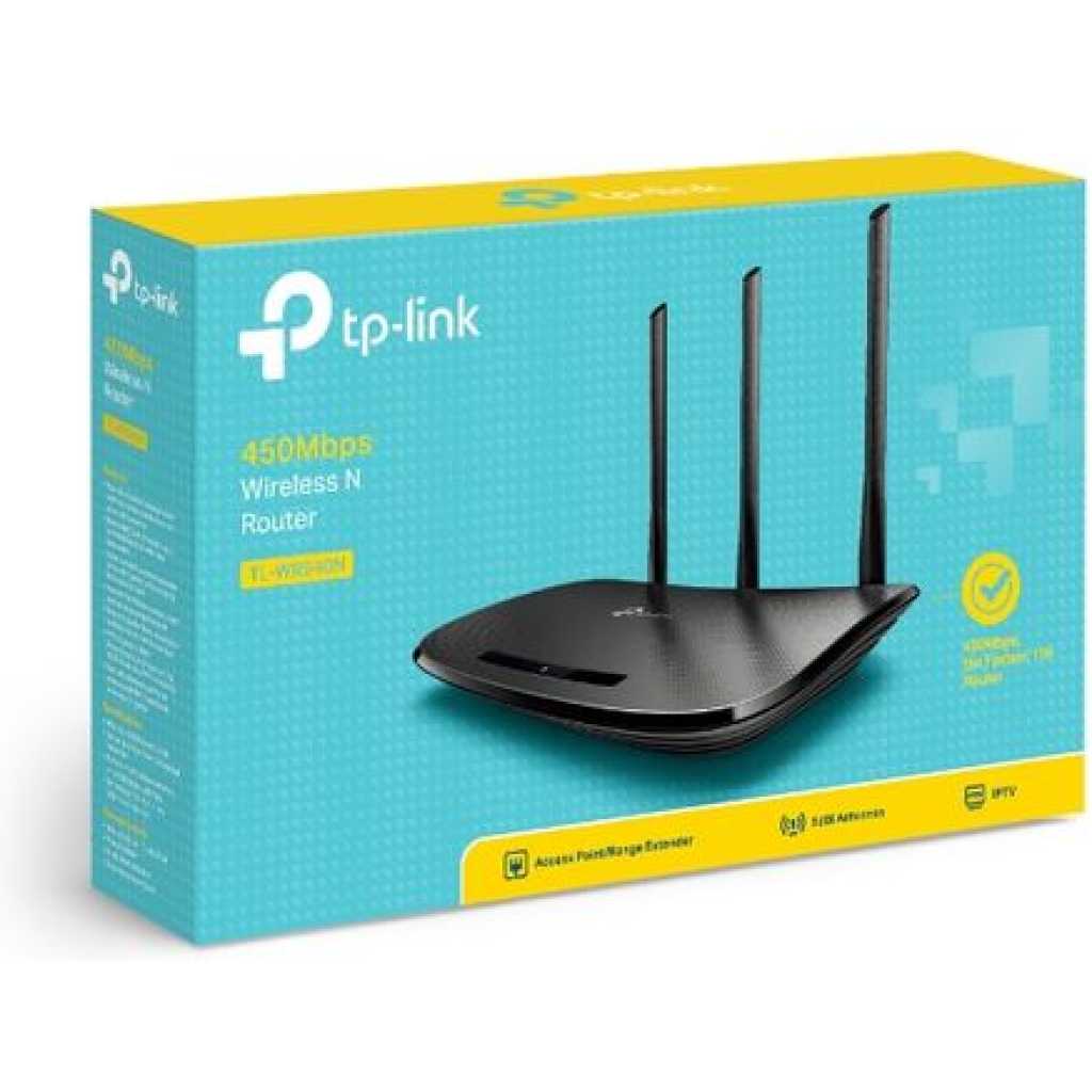 TP-Link TL-WR940N 450Mbps Wireless N Router - Black