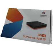 Startimes Decoder, Antenna + 1 Month Subscription Package - Black